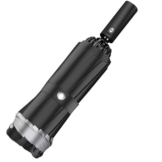 Pang Donglai DL1.56 meters rainstorm dedicated fully automatic folding umbrella wind-resistant men's extra-large size larger thickened reinforced dual-purpose rain 12140CM rainproof and sun protection 2-3 people black 8 bones