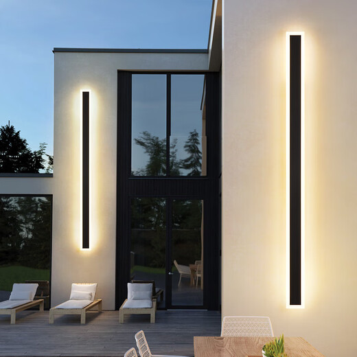 Iluminación ople; Opple ople al aire libre luces de pared impermeables luces de escalera de pasillo largas luces de balcón al aire libre