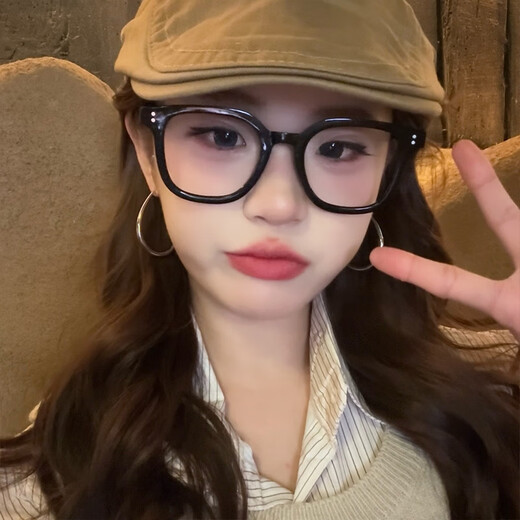 Miao Yijia Silver Plain Hoop Earrings for Women 2025 New Simple Round Face Earrings Light Luxurious Temperament Hoop Earrings Thick Edge Earrings 5cm Pair