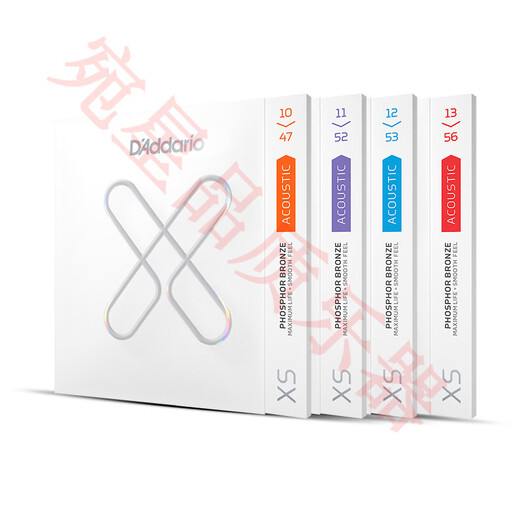 达达里奥民谣吉他弦一套6根木吉他琴弦一弦玄线六根全套铉 XSAPB1047覆膜磷铜(民谣琴弦)
