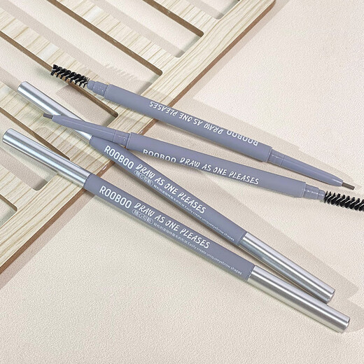 Dikalu Wild Velvet Shaping Eyebrow Pencil is Waterproof, Sweatproof, Long-lasting, Triangular, Non-fading, Clear Roots Novice 02# Tea Brown