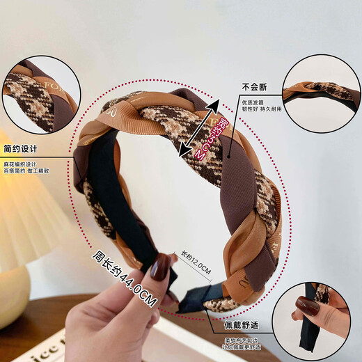 Dingjing headband light luxury 2025 new headband women's high-end going out headwear high-end high-ceiling hair hole pressing hair and face wash