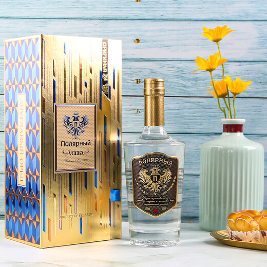 Polar Double-Headed Eagle Vodka Belarus Radamir Distillery Vodka Original bottle of imported foreign wine Blending base liquor Gift Polar Double-Headed Eagle Gold Label 52 degrees 500ML