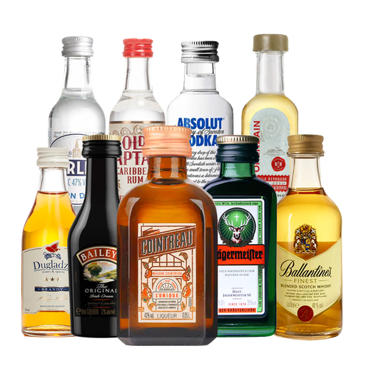 Ou Shuai Yege Bailing Temple Absolute Couple Little Wine Edition Cocktail Base Wine Small Bottle Combination Convenience Store Bartending [9 Bottles] Small Bottles of Foreign Liquor Companion Set 9 Bottles