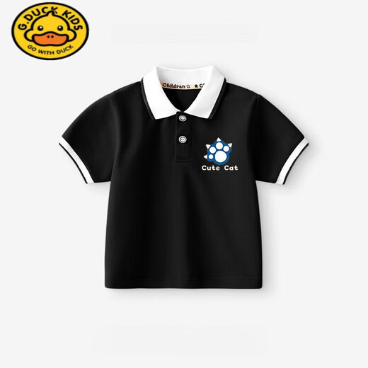 G.DuckKids Boys Polo à manches courtes 2025 Nouvelle t-shirt pour garçons à manche à demi-manche