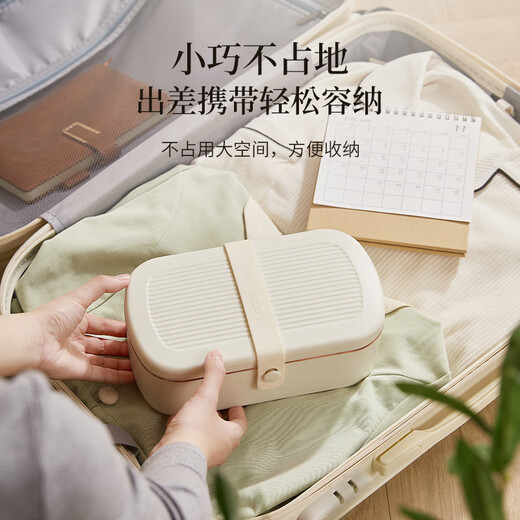 THERMOS' new water-free insulated lunch box, plug-in heating for office workers, hot lunch lunch box with ceramic glaze, non-stick, water-free ceramic glaze, 9