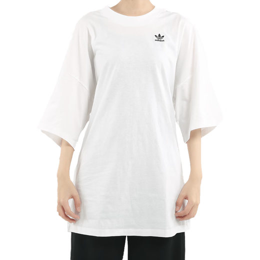 阿迪达斯 （adidas）/三叶草女子宽松休闲运动短袖T恤DW3891 H45578 165 /76A/XS