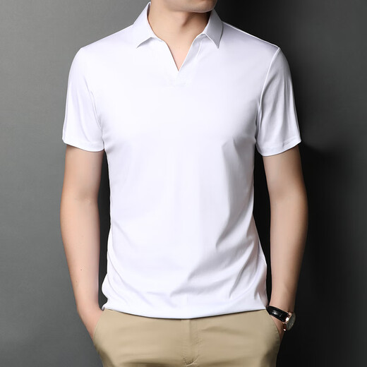 Septwolves Camiseta de verano de la solapa de manga corta para hombres POLO DE MEDIO DE MEDIO DE MEDIO DE MEDIO DE MEDIO DE MEDIO MACIL