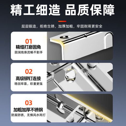 Maiku Gree adapted air conditioning bracket thickened stainless steel air conditioning outdoor unit bracket reinforced air conditioning outdoor shelf air conditioning hanger 1-1.5-2-3P 1-1.5P air conditioning bracket-thickness 2MM free full set of installation accessories