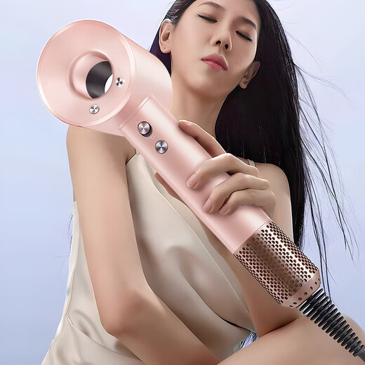 Forest series Huaqiangbei top equipment丨National 3C certification 1 1 high-speed bladeless hair dryer for home hair salon and hotel negative ion hair care high power high wind quick drying official top equipment - single air nozzle Sakura powder 4.5 billion moisturizing negative ion hair care 2025 new style丨top equipment 1 1 version 1.8 meters long gift box