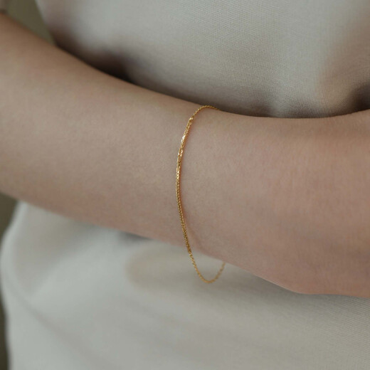 VZZS 18k gold au750 spliced Chopard bracelet women's high-end jewelry 520 gift for girlfriend 18k gold 16.5cm in stock