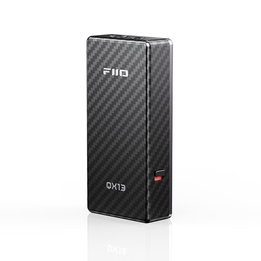 FiiO QX13 Portable HiFi Android Pingguo DSD Hard Decoding Phone Tablet Headphone Amplifier Computer Sound Card QX13 Black (Carbon Fiber Version) + Estick Black Battery Stick Set