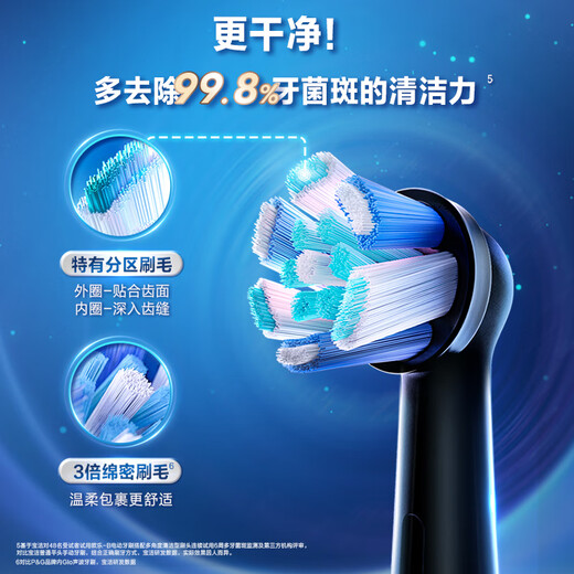 Oral-B electric toothbrush head iO series 6-pack combination (deep cleaning + advanced care) suitable for iO9/iO7/iO5/iO3/iO2 genuine brush heads