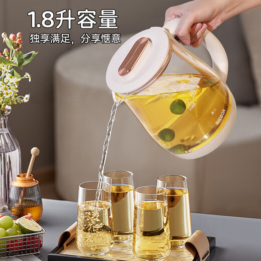 SUOBP Brand Authentic Health Pot 316L Stainless Steel 1.8L Tea Boiler Flower Teapot Constant Temperature Kettle Kettle Electric Kettle Office Insulation Teapot Household Health Kettle 316 Material Filter 20 Big Menu 1.8L