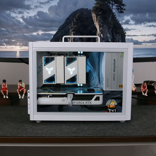 AMD R7 5700X/RX7650GRE/5060TI graphics card mini host ITX complete portable DIY computer assembly machine desktop mini office desktop AI PC computer configuration four | R7 5700X/RTX5060