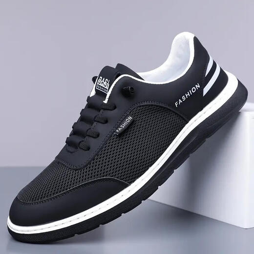 Tulx Men's Shoes para Summer Soft Sole Breathable Outdoor Mesh Mesh Zapatos de moda Sports informales Conducir aire acondicionado Zapatos Azul (9209) 38 (tamaño de zapato de cuero estándar)
