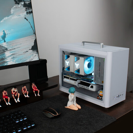 AMD R7 5700X/RX7650GRE/5060TI graphics card mini host ITX complete portable DIY computer assembly machine desktop mini office desktop AI PC computer configuration four | R7 5700X/RTX5060