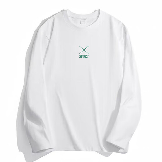 Pang Donglai DL long-sleeved T-shirt men's 2024 new autumn American fashion brand heavy round neck youth clothes men's spring and autumn dark gray pure cotton long-sleeved - 673 XL Recommended 140-170Jin [Jin equals 0.5 kg]