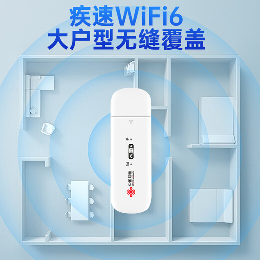 T-BDN China Unicom genuino portátil wifi6 tarjeta móvil sin tarjeta Wi-Fi6 Internet tesoro tarjeta de red inalámbrica red portátil coche 4g tráfico ilimitado 2025 nuevo modelo oficial China Unicom nuevo producto Paquete UFI modelo anual + almacén de fuente de alimentación - recarga por 30 días