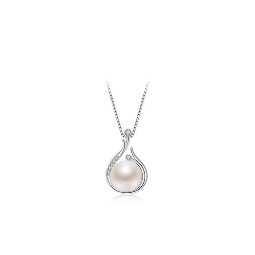 KZD Old Phoenix Pure Silver 9999 Pearl Necklace Pendant Neck Jewelry as a Birthday Gift for My Girlfriend’s Mom Pure Silver Pearl Chain Set 6.26g Comes with Counter Original Gift Box Packaging+