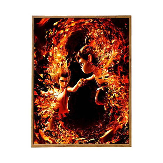 天南兄弟（TNBROTHERS）2025新款哪吒2之魔童闹海数字油画DIY敖丙手工绘填充涂色高颜值画 LL12127 60*80cm加厚内框+装饰外框