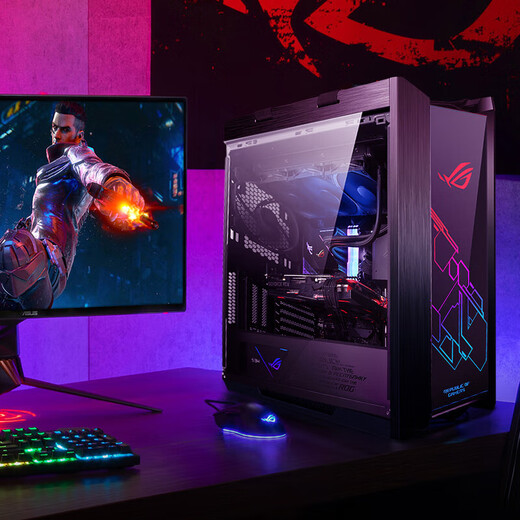 ASUS ROG family bucket host R7 9800X3D/9950X3D/5070TI/5080/5090 high-end game designer modeling rendering DIY assembly computer desktop R7 9800X3D丨RTX5080丨Specifications five