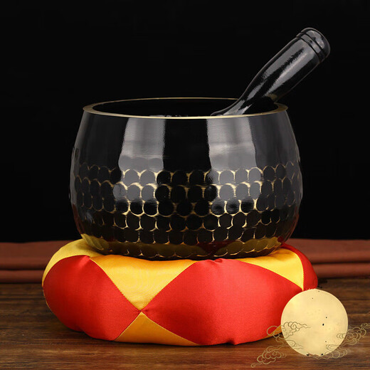 Taoist Magic Instrument Black Bronze Chime Ornnaments SN9195 3.5 pulgadas