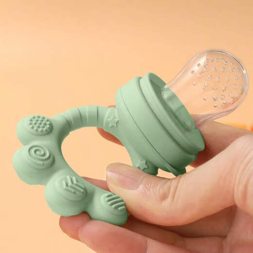 Infants and toddlers chewing teeth training teether meat puree fruit baby food supplement baby chewing ice tray set blue cat claw chewing music + food ice tray 1 pack