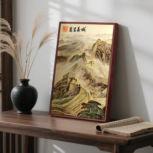 Yumo Tangyang relieve impresión de cobre personalizado Venus marco de palisandro sala de estar decoración de oficina marco colgante pintura decoración de escritorio mesa producto terminado tamaño 22 * ​​32 cm tamaño estándar