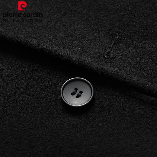 Pierre Cardin 100% sheep wool double-sided woolen coat men's windbreaker mid-length woolen coat casual jacket for men