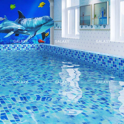 Yonghuan B&B Fantasy Color Swimming Pool Restaurant Kitchen Background Wall Blue Full Fantasy Color lt7027 48mm Grains 3030