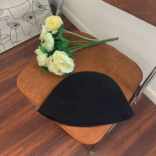 Jincheng Japanese face-covering knitted milk silk breathable dome fisherman hat autumn and winter foldable soft sunbasin hat MZ613 Mocha color M(56-58cm)