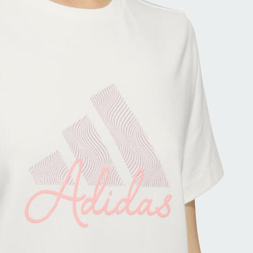 
adidas 2025 women's W LOGO GFX TEE sports and casual short-sleeved T-shirt KF2677 M