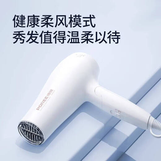 电吹风机家用大功率负离子护发折叠大风速干学生风筒 博锐吹风机fh6296送气垫