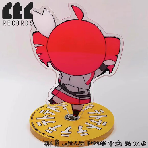 Fanruitong-Akzent Teto Co-Branded Magnetit Limited periphere doppherde Druck hausgemachte rotierende Acryl-Stand-Alone-Kartental. Akzent Teto rotierende eigenständige Karten [1] Höhe 10 cm/Basisbreite 7 cm