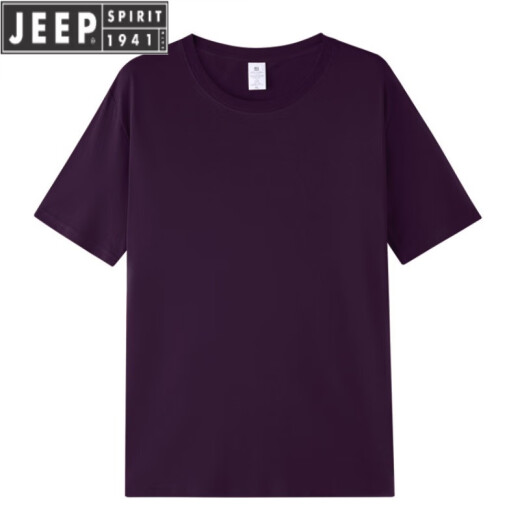 Jeep Spirit2025 Neues Modell für Männer und Frauen, reine kurzärmelige Kurzärmer kurzärmelig, lockeres, lässiges und modisches einfaches T-Shirt 694 Sky Blue M 80-115Jin [Jin ist 0,5 kg]