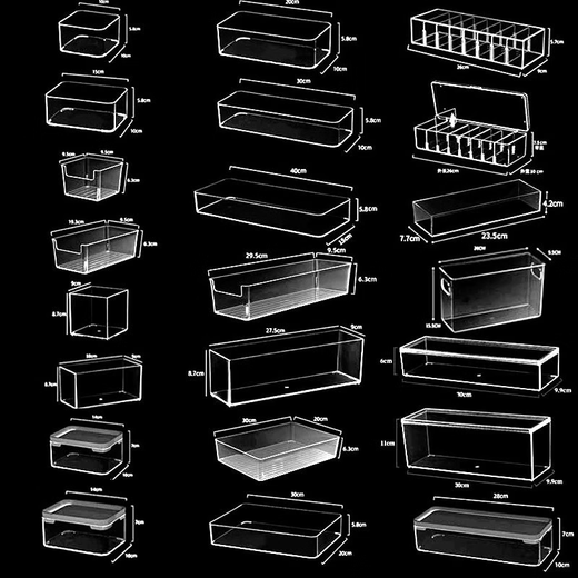 Pupan Andere Aufbewahrungsboxen Küchenschubladen eingebaute Partition transparente schmale Streifen Tabelle Stäbchen Stäbchen Station Rechteckige 4877. Seite U Transparent Korb mittelgroß 1 pt hohe transparent