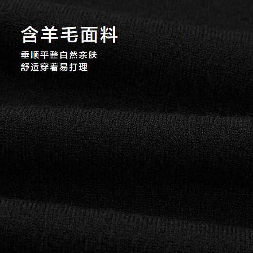 HLA Heilan long-sleeved sweater men's light business classic series two lapel sweater winter men