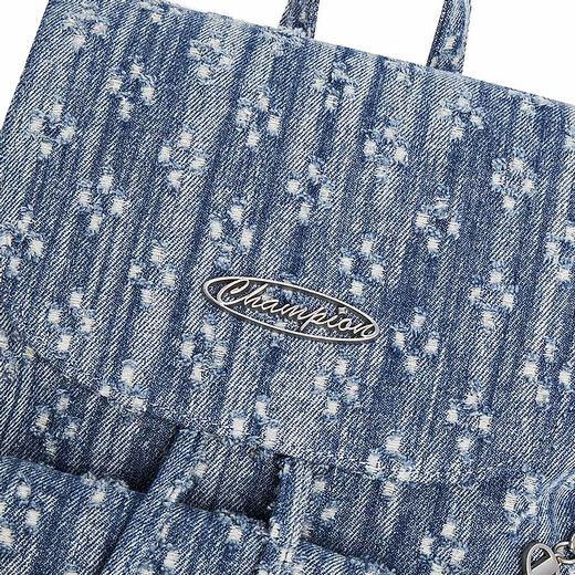 Champion US Champion 2025 Nouveau sac à dos pour les femmes et les hommes Fashion sportive décontractée Dundo Bag 25fwp06 Bleu moyen