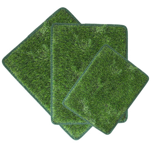 Pet Lawn Dog Toilet Lawn Urgent Mat Courtyard Artificial Lawn Pet Supplies Balcony Decoration Cutout Large (70*46cm)