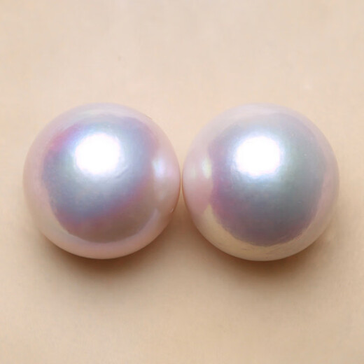 
Pangdonglai quality pearl nude beads Edison round beads paired with Tianli white fresh water highlight white transparent powder customized B bright yellow BEK1049 14-15mm