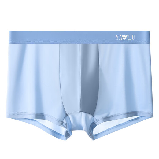 Yalu Summer Cool Underwear for Men Ice Silk Men Boxer Boxer Pantalon Grande Taille Sports Boîtres à respiration minces 9902 Black + Gris foncé + vert foncé + gris clair 4 bandes L 80-100jin [Jin est égal à 0,5 kg]