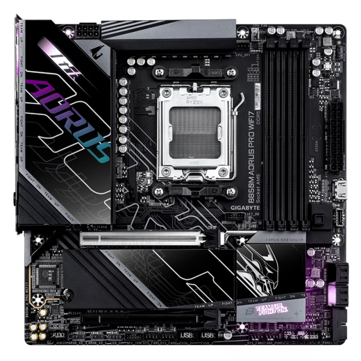 Gigabyte B850 Placa base con AMD Ryzen 7500F 7800X33D 9700X 9900X 9950X 9800X33 CPU Procesador Paprolapas de la placa base Tablero de CPU Set Gigabyte B850M A Pro Wifi7 E-Sports Grabado