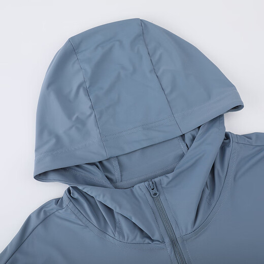 361 Men's Sports Windbreaker 2025 Autumn New Hooded Jacket Outdoor Fishing Running Top Men's Thin Sun Protection Jacket Cangyuan Blue L (175)