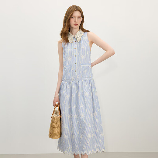 Fan silanen [même modèle dans Xu Ruohan] DROS DE VACANCES SOURCE SUMBRE FEMME SUMBRE INDUSTRIE LEVÉE BLUE BLAIS 2618 BRIEZ BLUE S