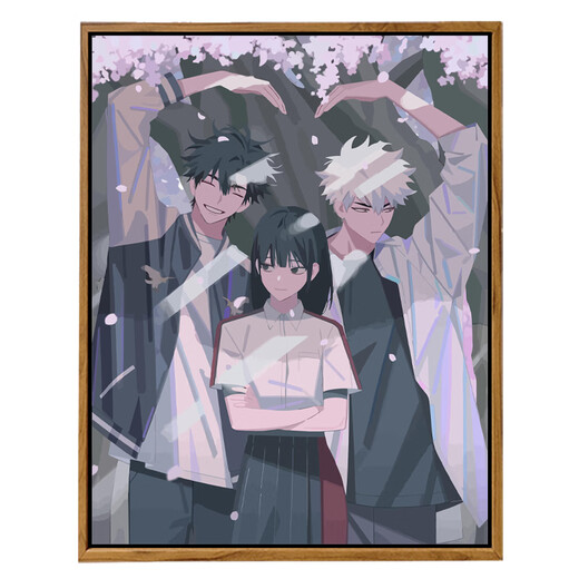 
First concept time agent DIY digital oil painting hand-filled color process hour Lu Guang Qiao Ling cartoon character oil painting gx4877 [Customization please contact customer service] Highlight pigment + oil painting