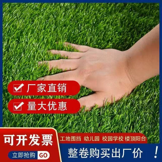 Simulated lawn artificial turf artificial fake lawn carpet simulated plastic lawn mat outdoor 2 cm thick spring grass 1 meter wide * 6 long
