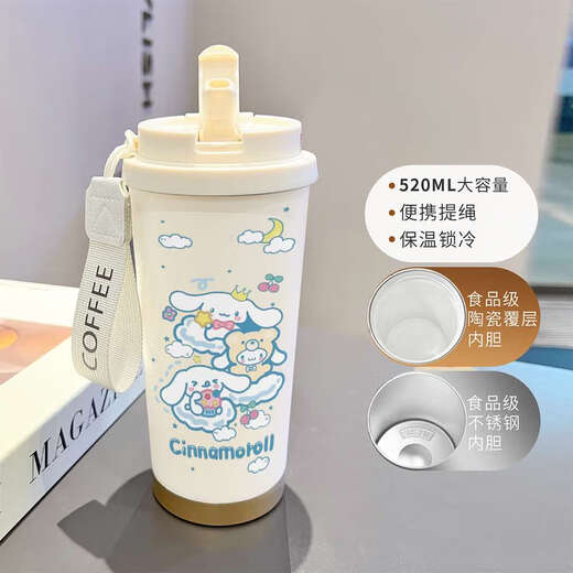 咏幻动画容量杯上班族双饮杯子 -BXAB16754 覆层