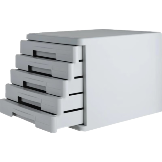 IKEA E-HOME [Ventas directas oficiales] Archivo de escritorio Archivo A4 Cajón de datos en capas Cajón transparente Archivo multicapa bloqueado 9794-Four Layer-Black-Black