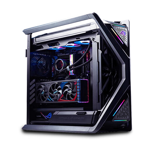ASUS ROG family bucket 9800X3D/RTX5080 Night God host RTX5070Ti Raptor graphics card Genesis God desktop assembly thousand frames e-sports game AI rendering DIY assembly machine with three 9800X3D+RTX5070Ti Raptor